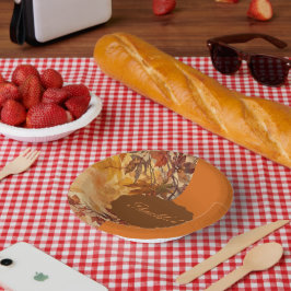 Elegant,Thanksgiving, Herfstbladeren,Rustiek Papieren Kommen