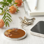Elegant,Thanksgiving, Herfstbladeren,Rustiek Sleutelhanger (Zijkant)
