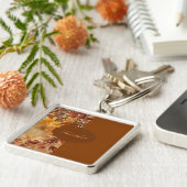 Elegant,Thanksgiving, Herfstbladeren,Rustiek Sleutelhanger (Zijkant)