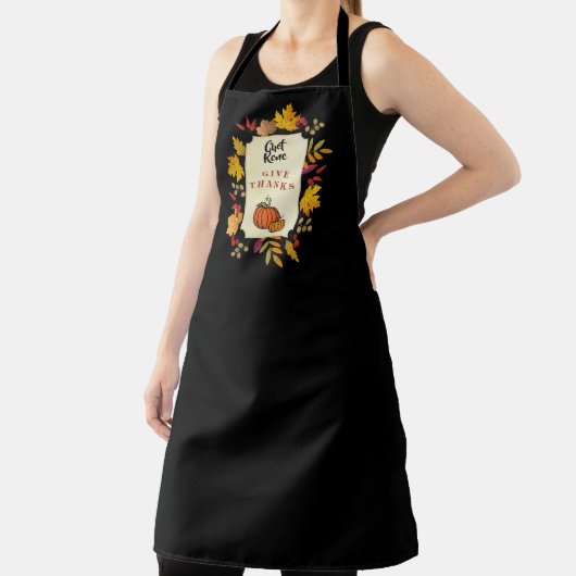 Elegant Thanksgiving met Pumpkin op persoonlijke t Schort (Insitu)
