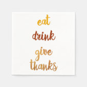 Elegant Thanksgiving Servetten (Voorkant)