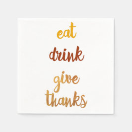 Elegant Thanksgiving Servetten