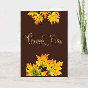 Elegant Thanksgiving thank you card Bedankkaart