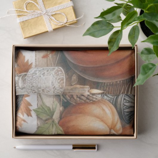 Elegant  Thanksgiving tissuepapier (Geschenk)