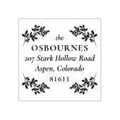 Elegant The Family Name Berry Greenery Rubberstempel (Afrduk)