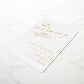 Elegant The Morning After Wedding Brunch Folie Uitnodiging (Gedraaid)