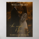 Elegant The Night Before Rehearsal Dinner Poster (Voorkant)