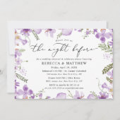 Elegant The Night before Wedding Rehearsal Dinner Kaart (Voorkant)