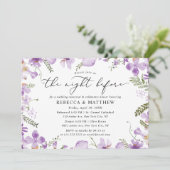 Elegant The Night before Wedding Rehearsal Dinner Kaart (Staand voorkant)