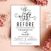 Elegant The Night before Wedding Rehearsal Dinner Kaart