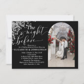 Elegant The Night before Wedding Rehearsal Dinner Kaart (Voorkant)