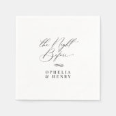 Elegant The Night before Wedding Rehearsal Dinner Servet (Voorkant)