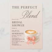 Elegant The Perfect Blend Coffee Bridal Shower Kaart (Voorkant)