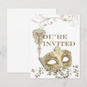 Elegant Theatrisch Uitnodiging (Voorkant / Achterkant)