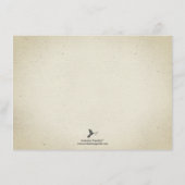 Elegant theekransje in vintage stijl advieskaart (Achterkant)