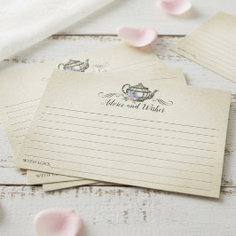 Elegant theekransje in vintage stijl advieskaart