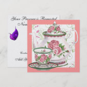 Elegant theekransje - SRF Kaart (Voorkant / Achterkant)