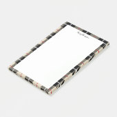 Elegant Thompson Camel Pset Flannel Pattern Post-it® Notes (Schuin)