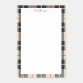 Elegant Thompson Camel Pset Flannel Pattern Post-it® Notes (Voorkant)