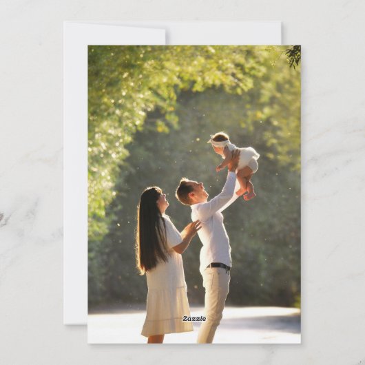 Elegant Thrill of Hope Dusty Blue Photo Christmas Feestdagenkaart (Achterkant)