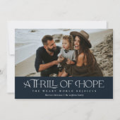 Elegant Thrill of Hope Feestdagenkaart (Voorkant)