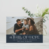 Elegant Thrill of Hope Feestdagenkaart (Staand voorkant)