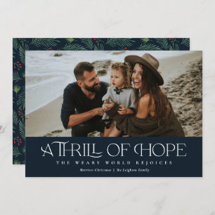 Elegant Thrill of Hope Feestdagenkaart