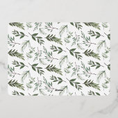 Elegant Thrill of Hope Folie Feestdagenkaart (Achterkant)