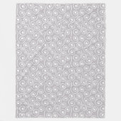 Elegant Throw Blanket Pastel Grey White Style Fleece Deken (Voorkant)