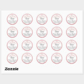 Elegant Tiara Pink Spain Quinceañera Quince Clas Ronde Sticker (Vel)