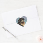 Elegant Tibetan Mastiff Heart Sticker (Envelop)
