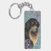 Elegant Tibetan Mastiff Sleutelhanger (Voorkant Links)