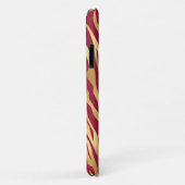 Elegant Tiger Burgundy Gold Chic Stylish Case-Mate iPhone Case (Achterkant/rechts)
