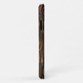 Elegant Tiger Chic Black Bronze Stijlvol Case-Mate iPhone Case (Achterkant/rechts)