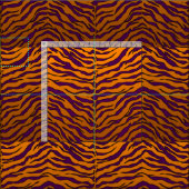 Elegant Tiger Print Fabric Stof (Delen)