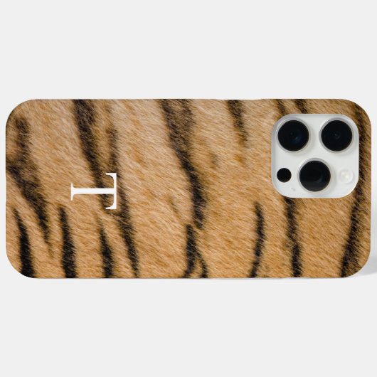 Elegant Tiger Stripe Bont Patroon - Chic Case-Mate iPhone Case (Achterkant (horizontaal))