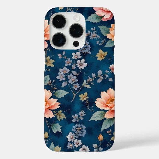 Elegant Tijdloos Bloemen Patroon ontwerp Case-Mate iPhone Case (Achterkant)