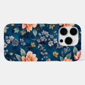 Elegant Tijdloos Bloemen Patroon ontwerp Case-Mate iPhone Case (Achterkant (horizontaal))
