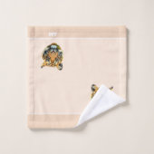 Elegant tijgergezicht op champagne beige bad handdoek (Wasdoekje)