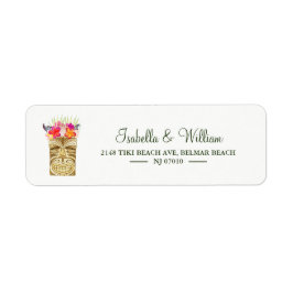 Elegant Tiki Tropical Summer Wedding Address Etiket