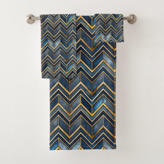 Elegant tile art deco pattern  bad handdoek (Insitu)