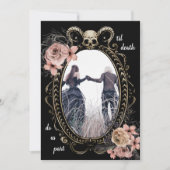 Elegant Till Death Do ons Part Gothic Save the Dat Date (Voorkant)