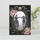 Elegant Till Death Do ons Part Gothic Save the Dat Save The Date (Staand voorkant)