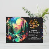 Elegant Timberland Whimsical Adventure Baby shower Kaart (Staand voorkant)