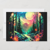 Elegant Timberland Whimsical Adventure Baby shower Kaart (Achterkant)