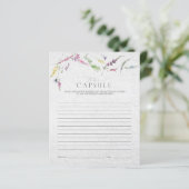 Elegant Time Capsule Wildflower Shower Game (Staand voorkant)