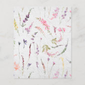 Elegant Time Capsule Wildflower Shower Game (Achterkant)