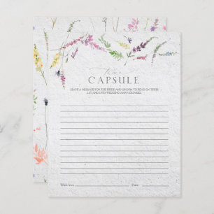 Elegant Time Capsule Wildflower Shower Game