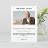 Elegant Timeless Photo Celebring Life Programme Programmakaart (Staand voorkant)