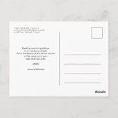 Elegant Timeless Simple JOY FEESTDAGEN FOTO Briefkaart (Achterkant)